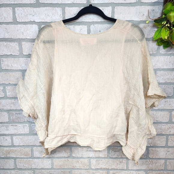 SEE BY CHOLE Pheasant Ruffled Top Size 38 - Picture 2 of 10